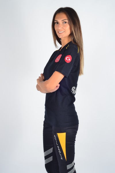 Penye 112 Bay Bayan Kısa Kollu T-Shirt 