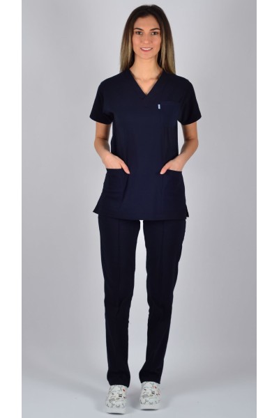 Eco-Flex  Likralı Lacivert Takım 