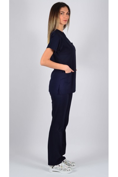 Eco-Flex  Likralı Lacivert Takım 