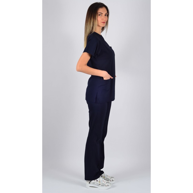 Eco-Flex  Likralı Lacivert Takım 