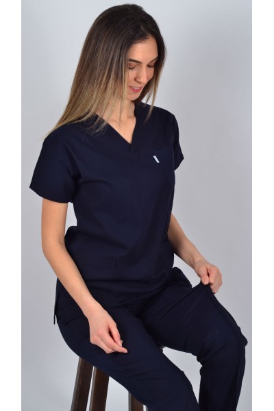 Eco-Flex  Likralı Lacivert Takım 