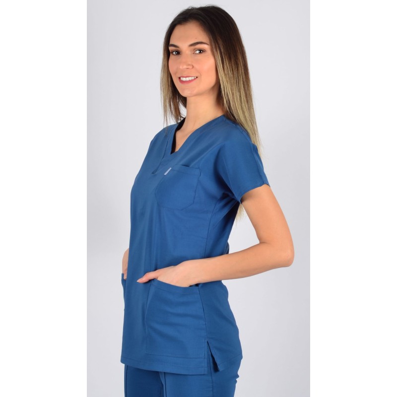 K-Flex  Likralı Petrol Mavisi Takım 