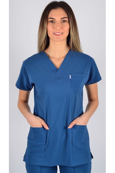 K-Flex  Likralı Petrol Mavisi Takım 