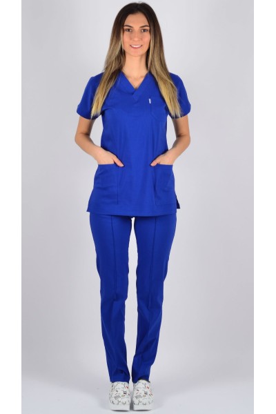 K-Flex  Likralı Sax Mavisi Takım 