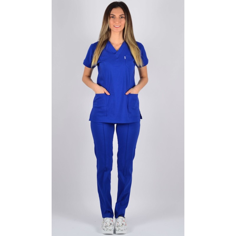 K-Flex  Likralı Sax Mavisi Takım 