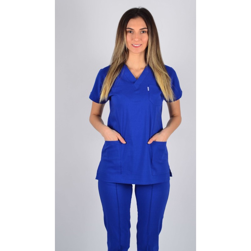 K-Flex  Likralı Sax Mavisi Takım 