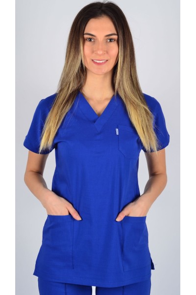 K-Flex  Likralı Sax Mavisi Takım 