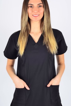 K-Flex  Likralı Siyah Tek Üst K-Flex  Likralı Siyah Tek Üst