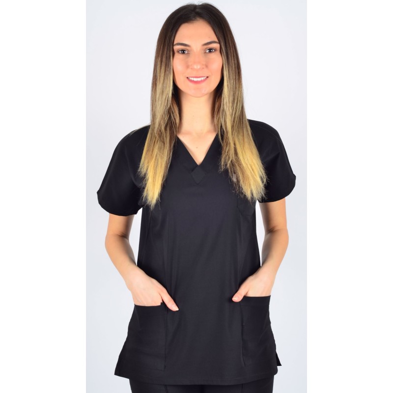 K-Flex  Likralı Siyah Tek Üst