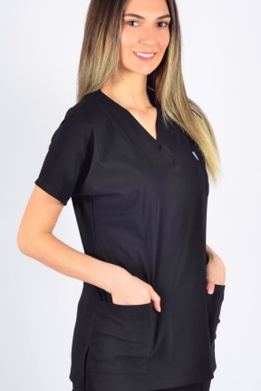 K-Flex  Likralı Siyah Tek Üst K-Flex  Likralı Siyah Tek Üst