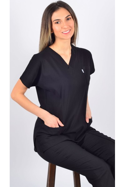 K-Flex  Likralı Siyah Takım 