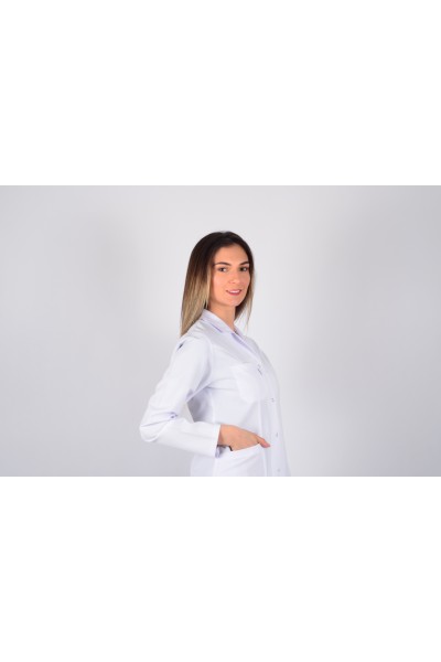 Uzun Kol Gömlek Yaka Ara Boy Önlük