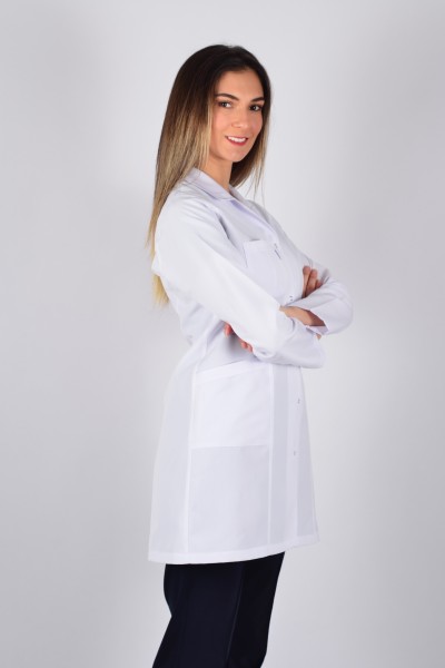 Uzun Kol Gömlek Yaka Ara Boy Önlük