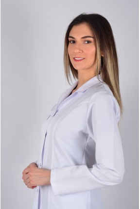 Uzun Kol Gömlek Yaka Ara Boy Önlük