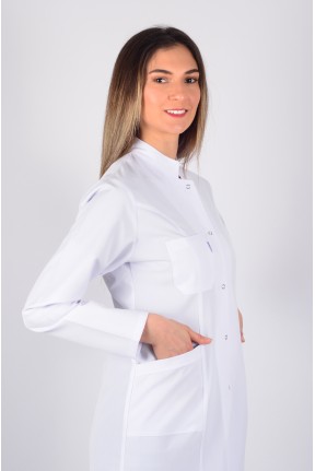 Uzun Kol Hakim Yaka Ara Boy Önlük