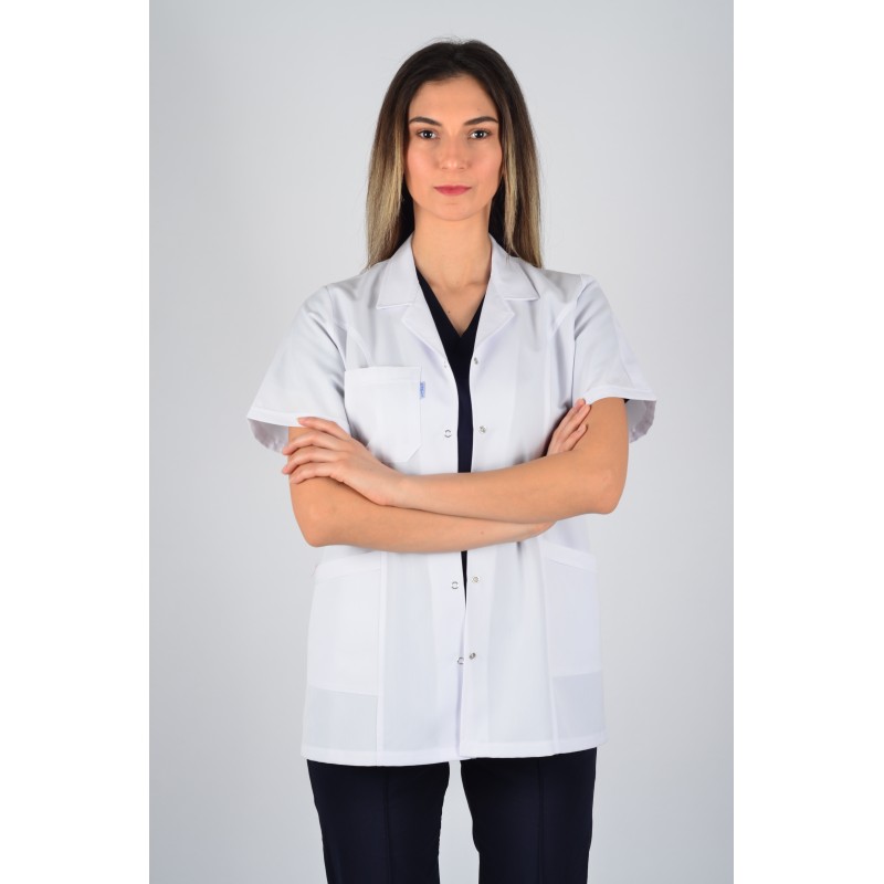 Kısa Kol Gömlek Yaka Kısa Önlük