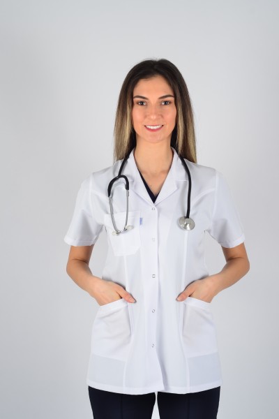 Kısa Kol Gömlek Yaka Kısa Önlük