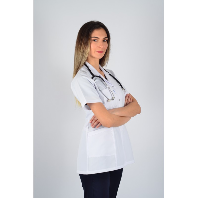 Kısa Kol Gömlek Yaka Kısa Önlük