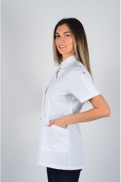 Kısa Kol Hakim Yaka Kısa Önlük