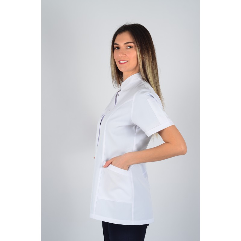 Kısa Kol Hakim Yaka Kısa Önlük