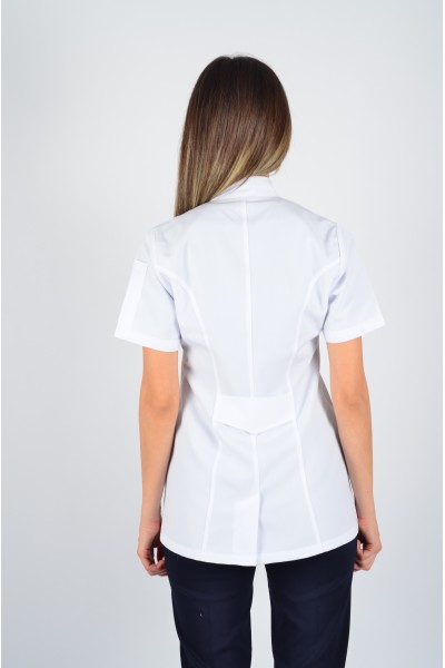 Kısa Kol Hakim Yaka Kısa Önlük