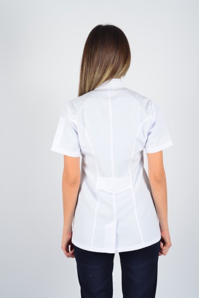 Kısa Kol Hakim Yaka Kısa Önlük