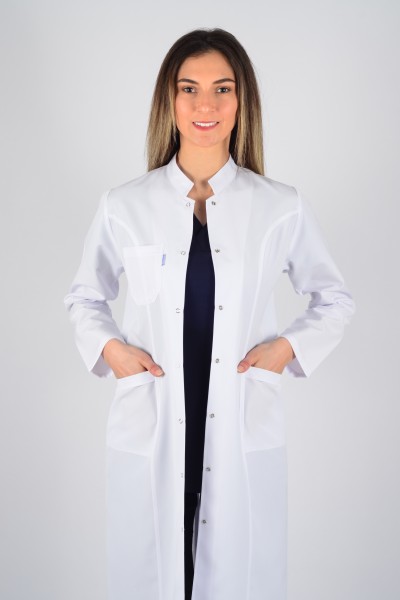 Uzun Kol Hakim Yaka Maxi Boy Önlük