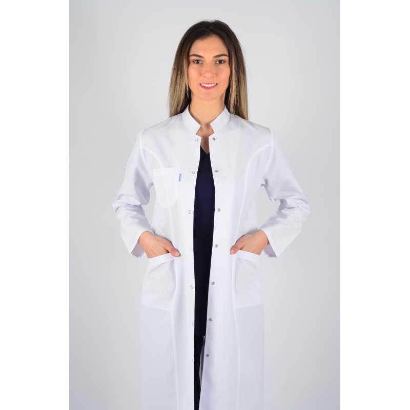 Uzun Kol Hakim Yaka Maxi Boy Önlük