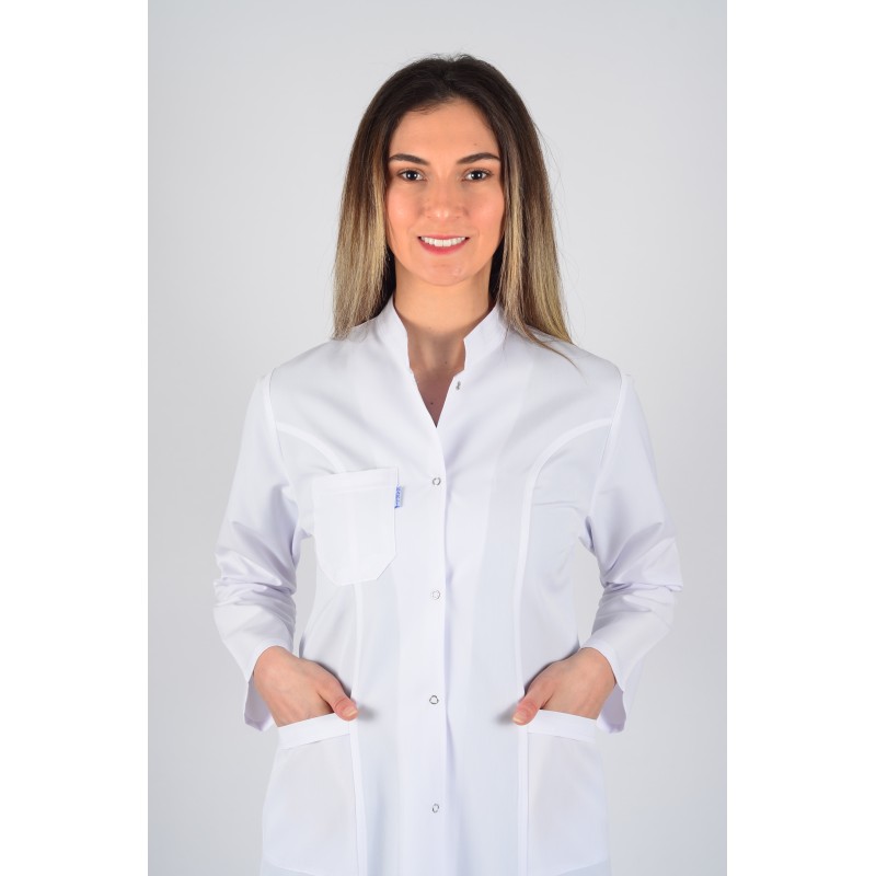 Uzun Kol Hakim Yaka Maxi Boy Önlük