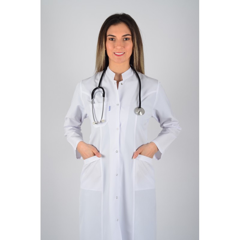 Uzun Kol Hakim Yaka Maxi Boy Önlük